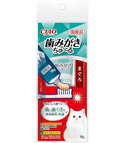 Amazon.co.jp: チャオ(CIAO)歯みがきちゅ～る初心者用まぐろ18g6個